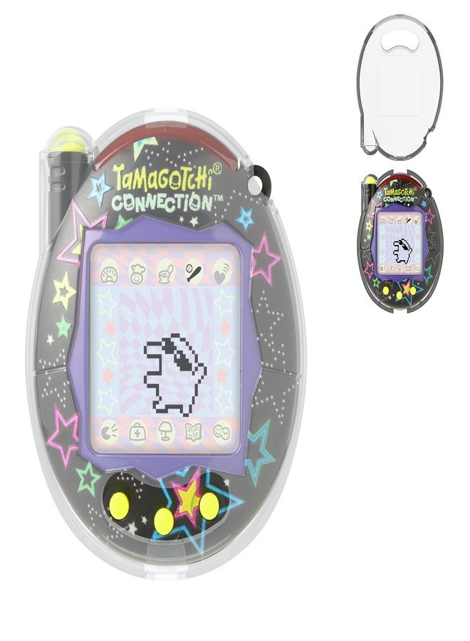 جراب SGHLDE لجهاز Tamagotchi Connection V3، غطاء واقٍ شفاف صلب من البولي كربونات مقاوم للصدمات، حقيبة تخزين محمولة شفافة لملحقات Tamagotchi Connection، شبه شفاف - Image 1